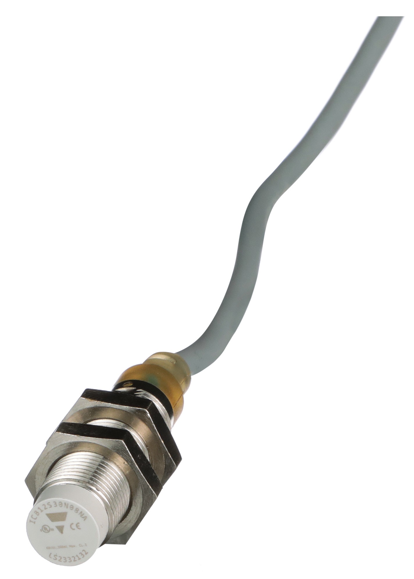 Carlo Gavazzi Inductive Proximity Metal Barrel Sensor; 12mm; Non-Embeddable; 10-36VDC; 1NO &plus; 1NC; NPN; 2m Potted Cable